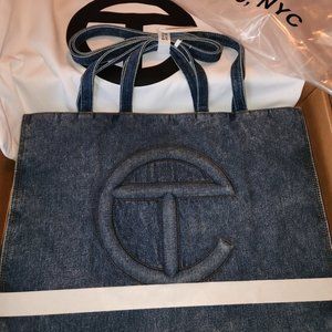 Telfar Large Denim Bag